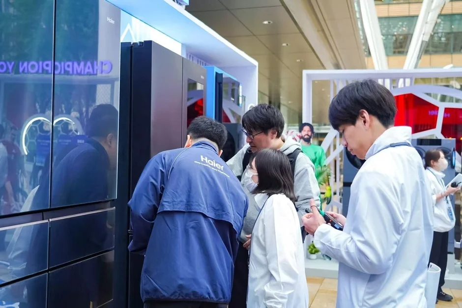 Haierの家電製品展示ブース
