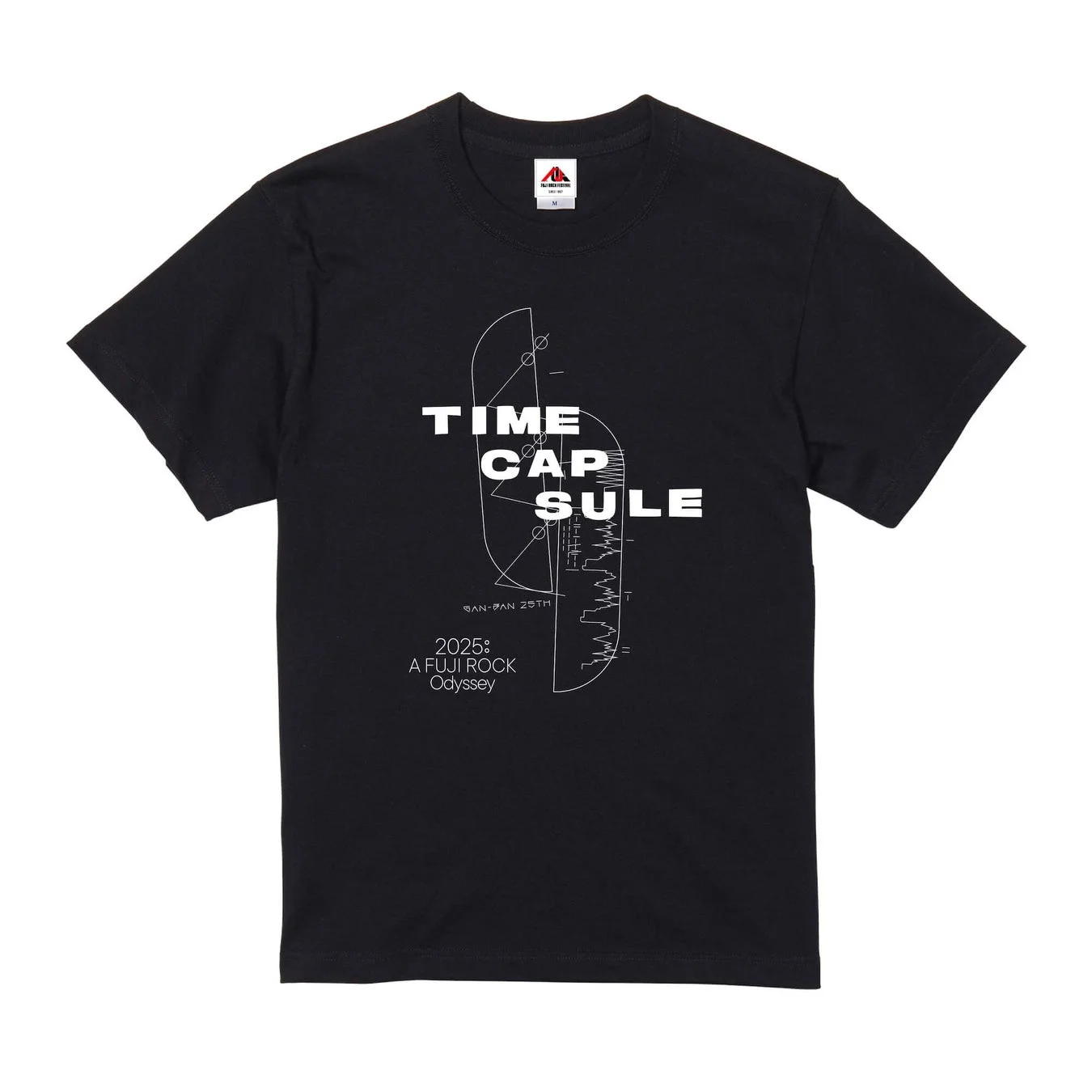 時空を超えるフジロック展オリジナルTシャツ(黒)