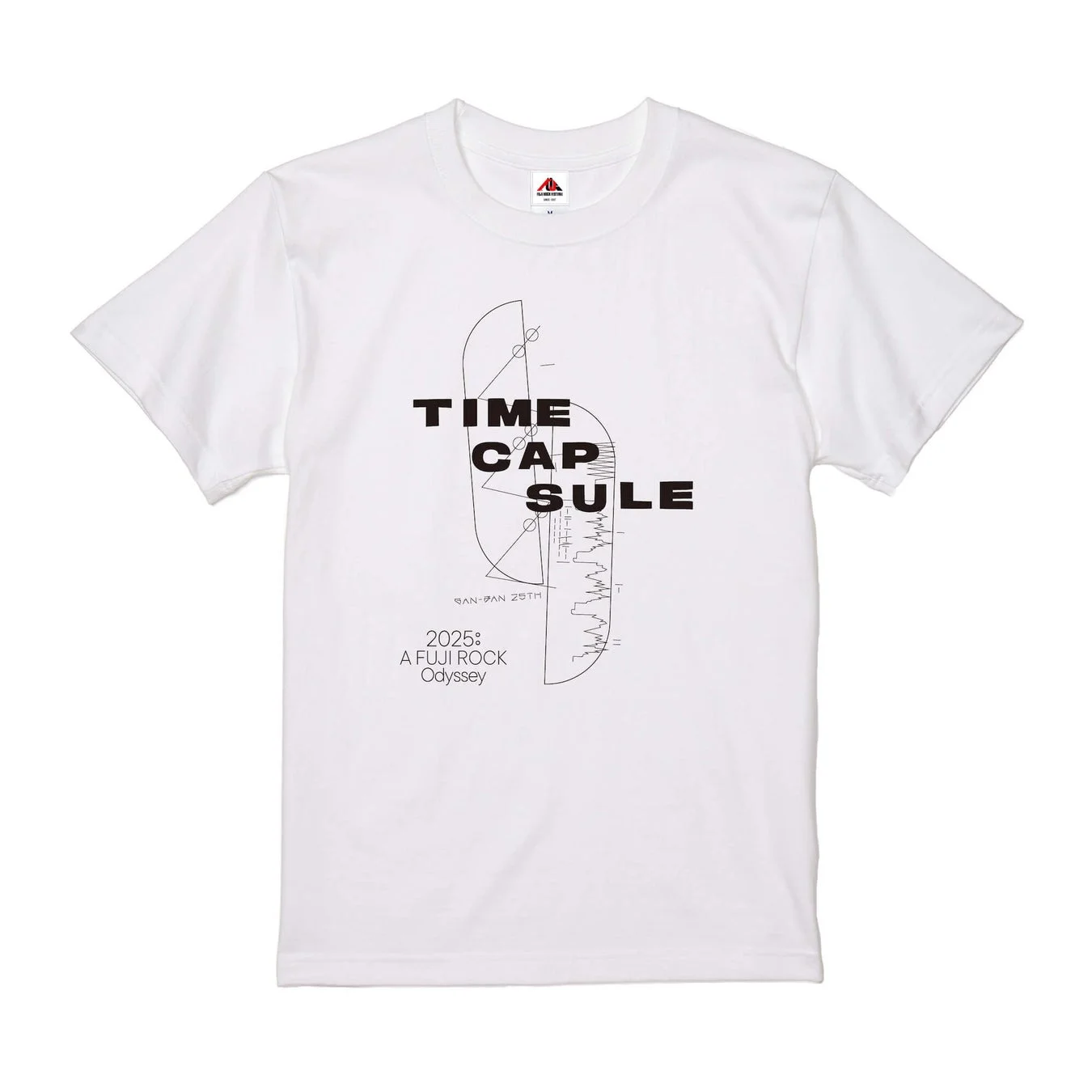 時空を超えるフジロック展オリジナルTシャツ(白)