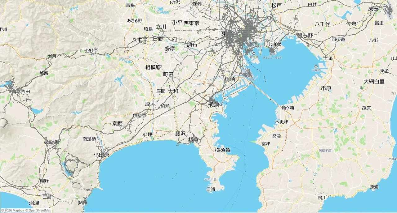 関東地方の地図