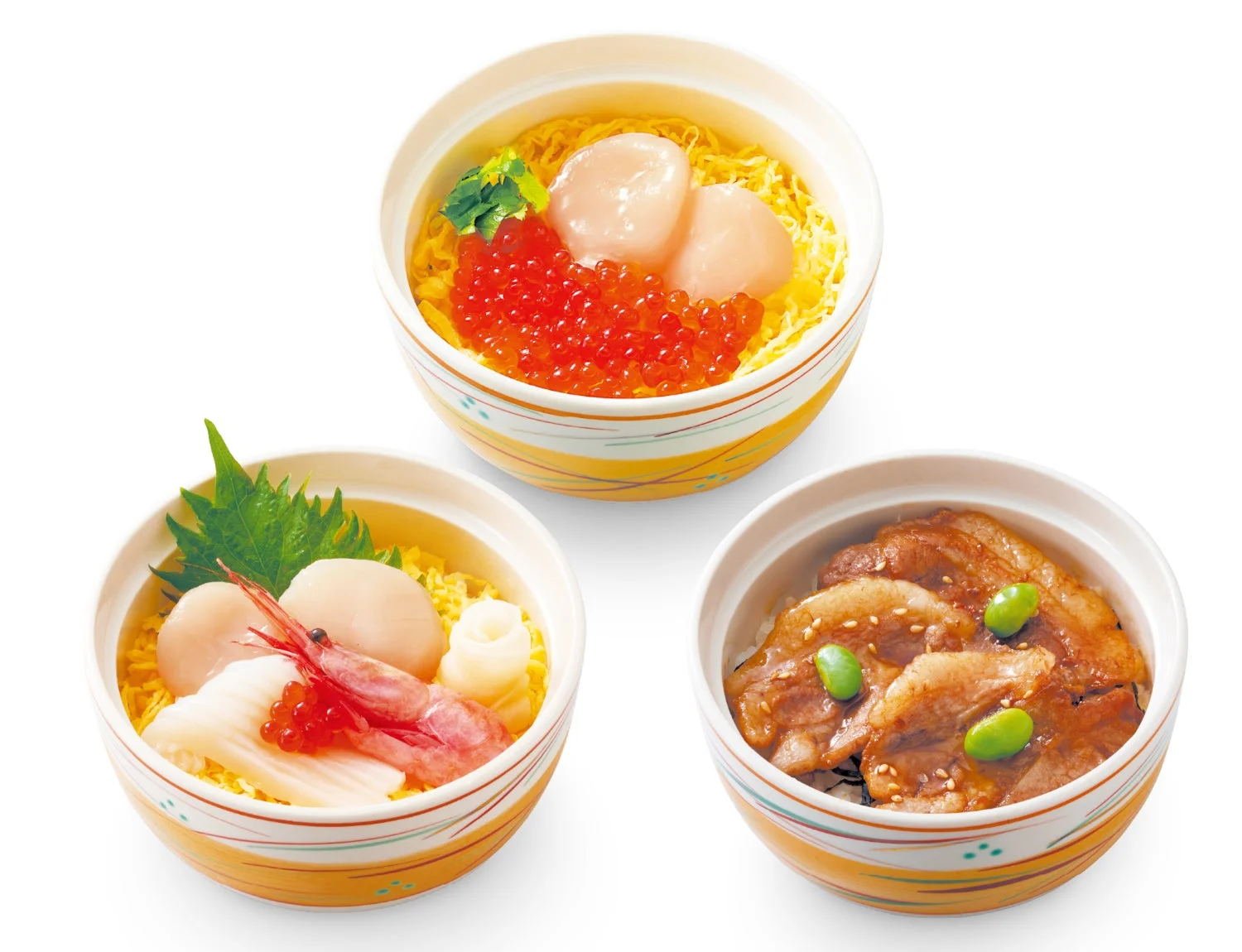 ミニ豚丼とミニ北海道海鮮ちらし