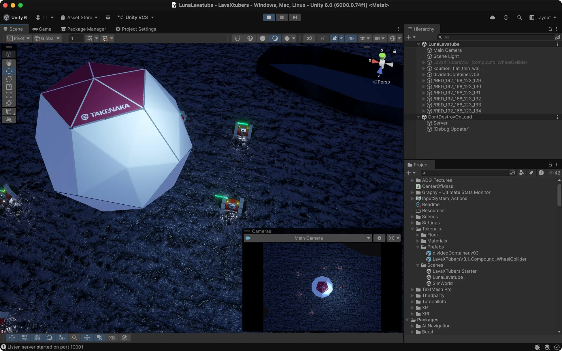 Unity開発環境におけるロボットシミュレーション