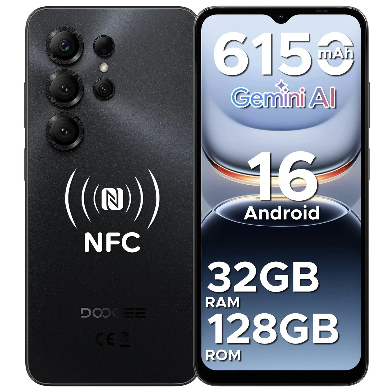 DOOGEE Note56X Proの背面と前面