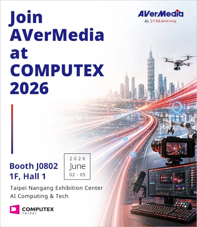 AVerMediaのCOMPUTEX TAIPEI 2026出展告知