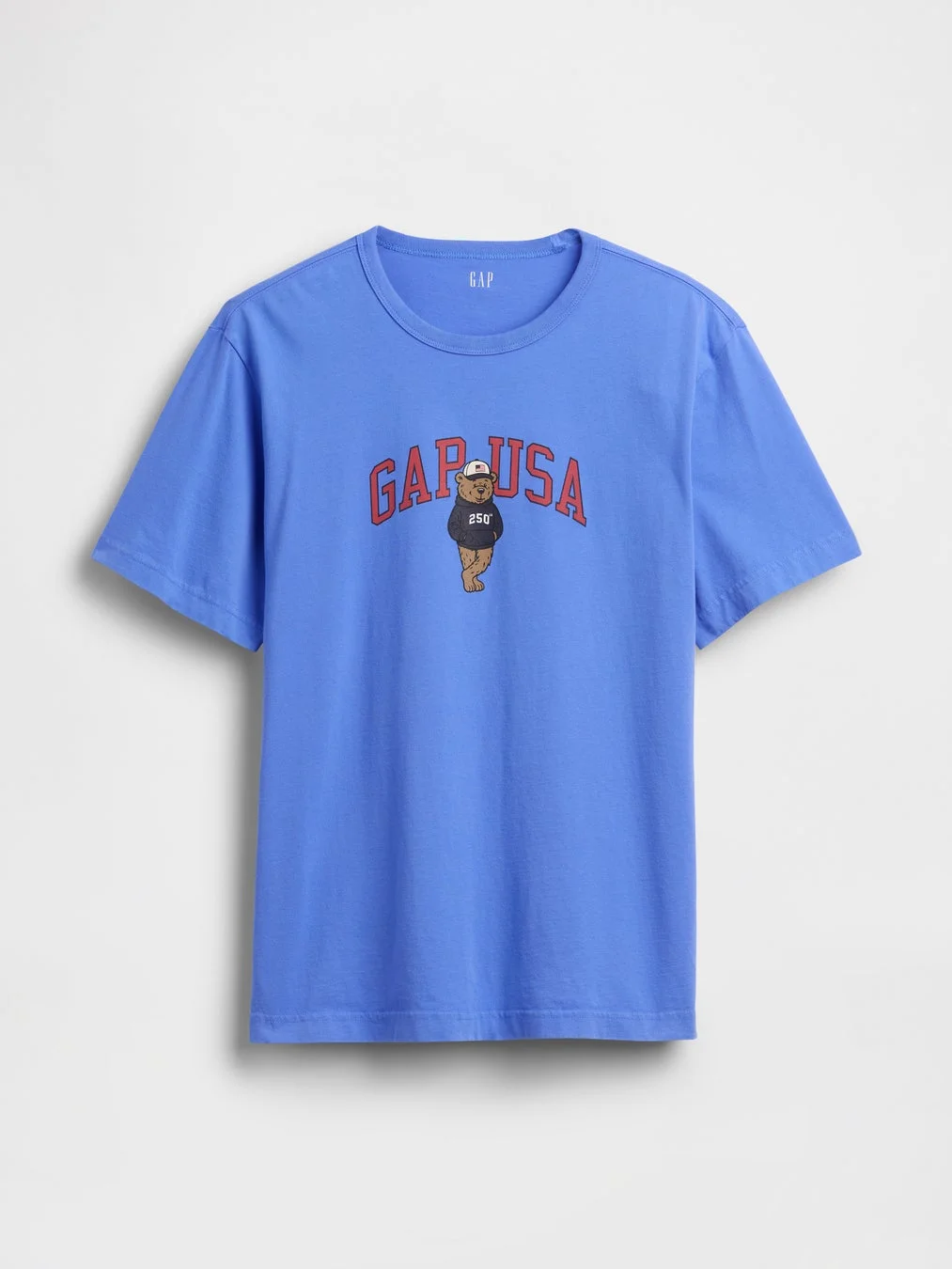 GAPの青いTシャツ