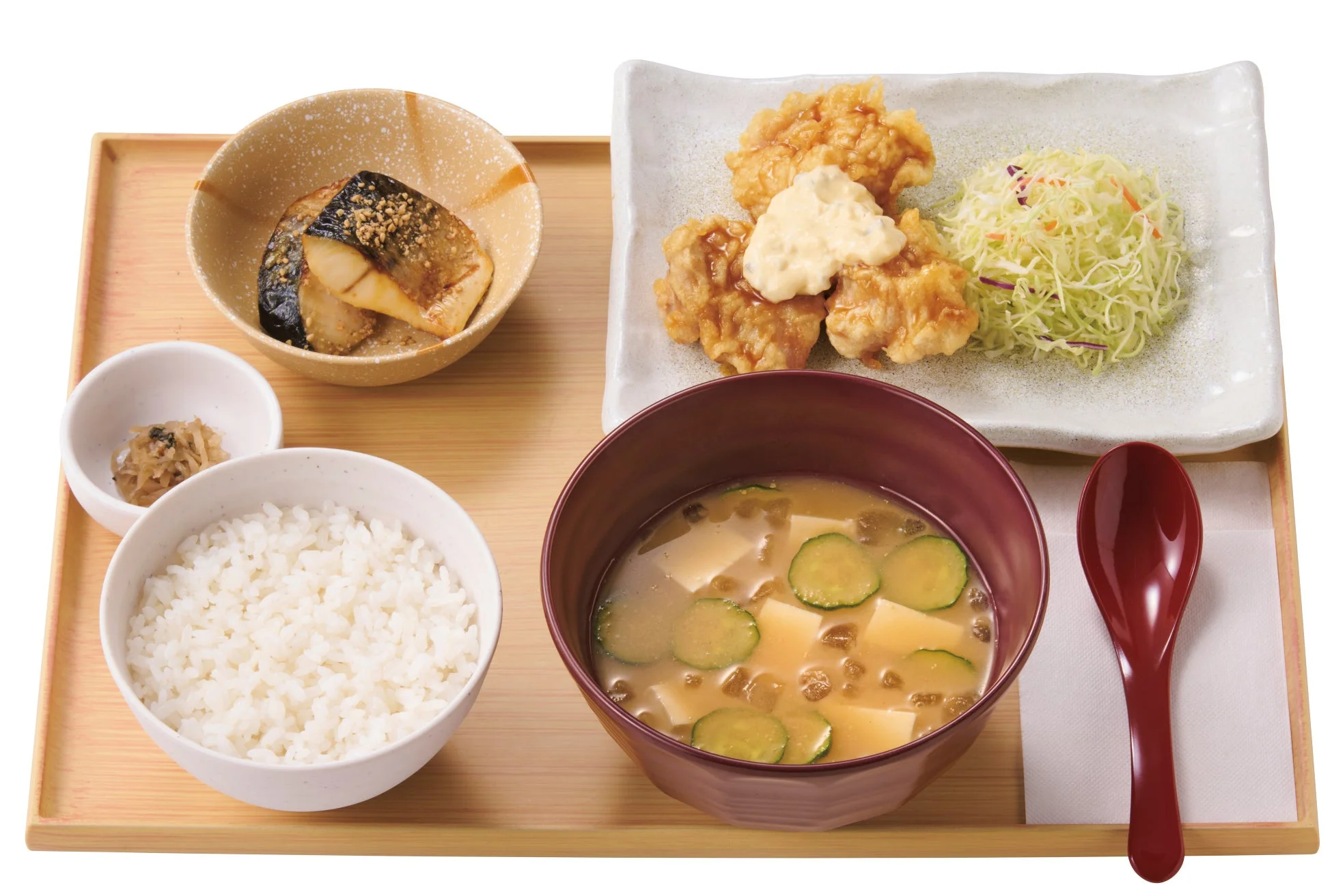 やよい軒の宮崎冷汁ととり南蛮の定食