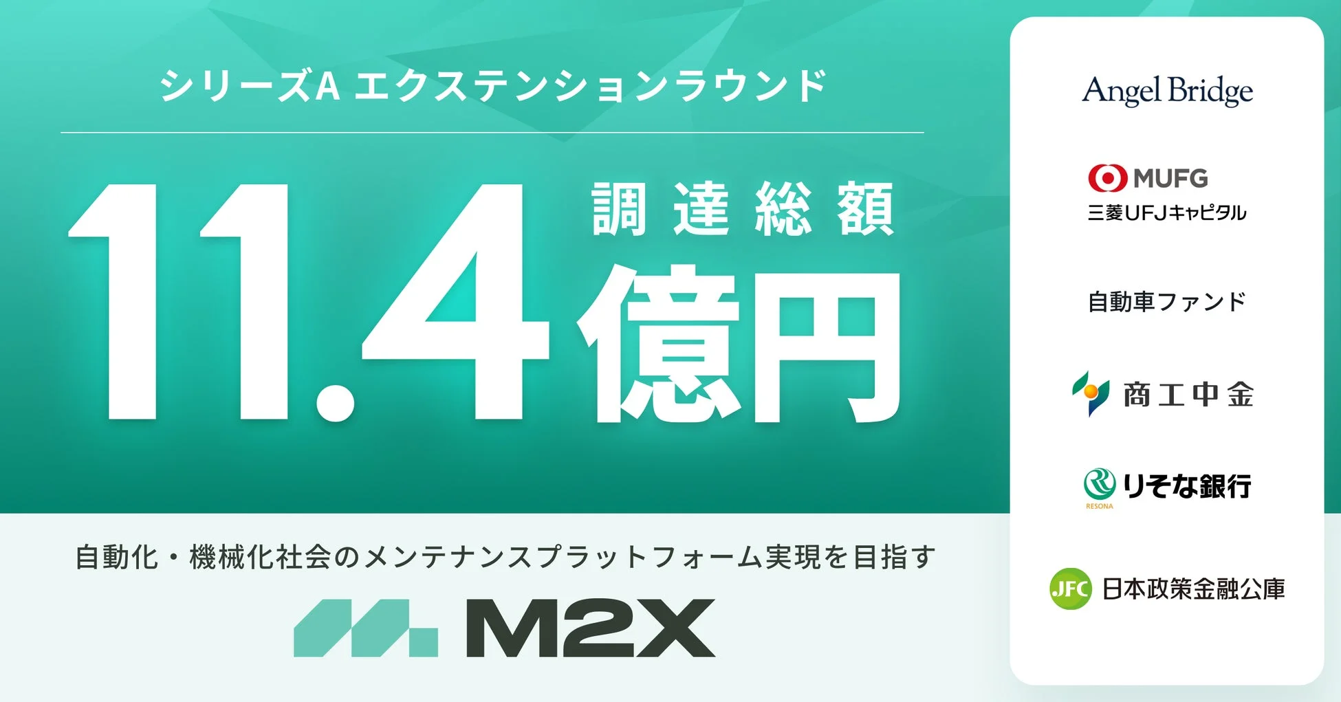 シリーズAエクステンションラウンドで11.4億円の資金調達
