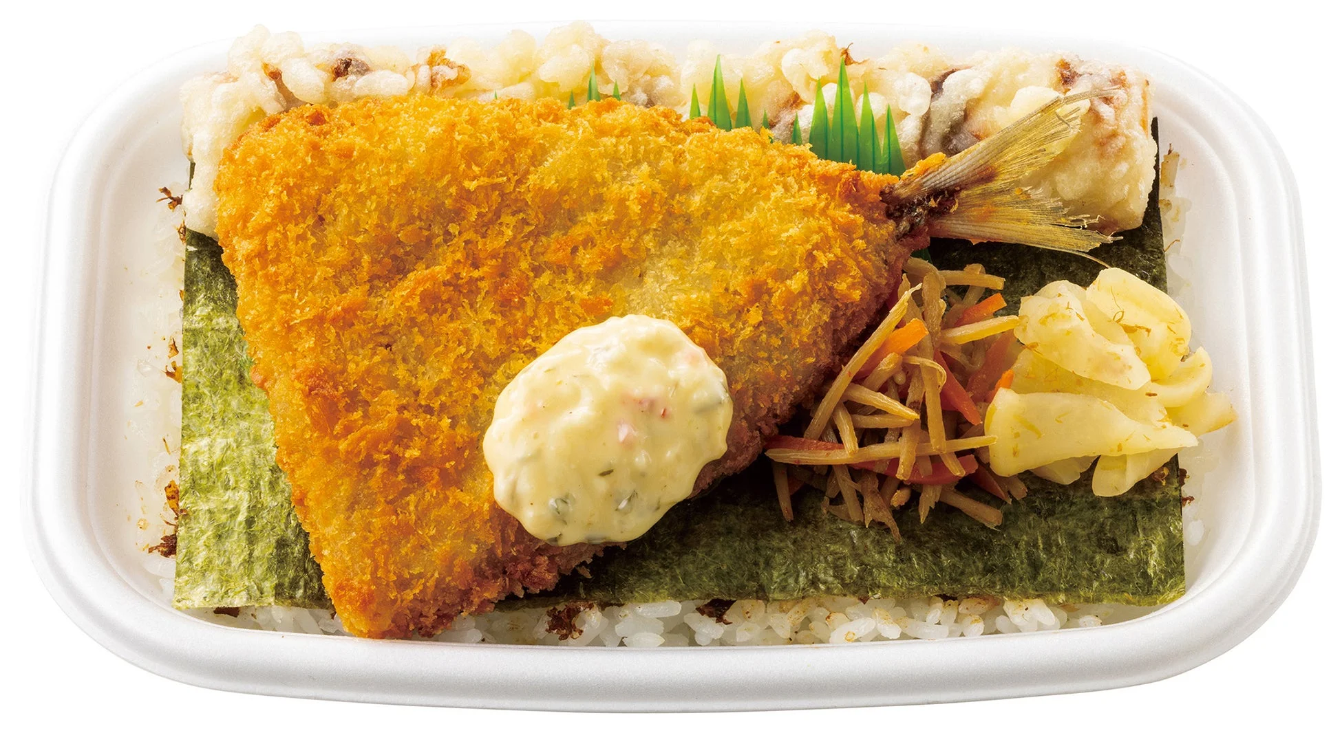 アジフライのりタル弁当