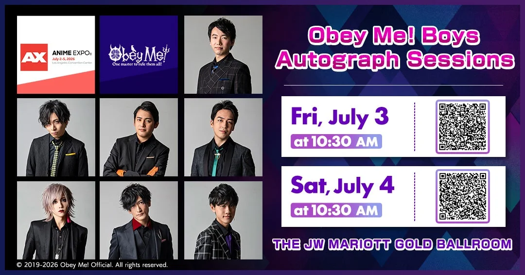 Obey Me! Boys Autograph Session 告知
