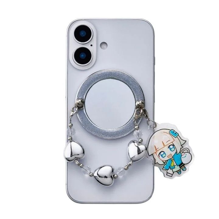 ミラー付きマグネットスマホリング使用例2
