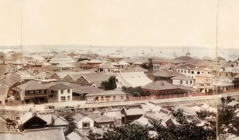 明治時代の日本の港町