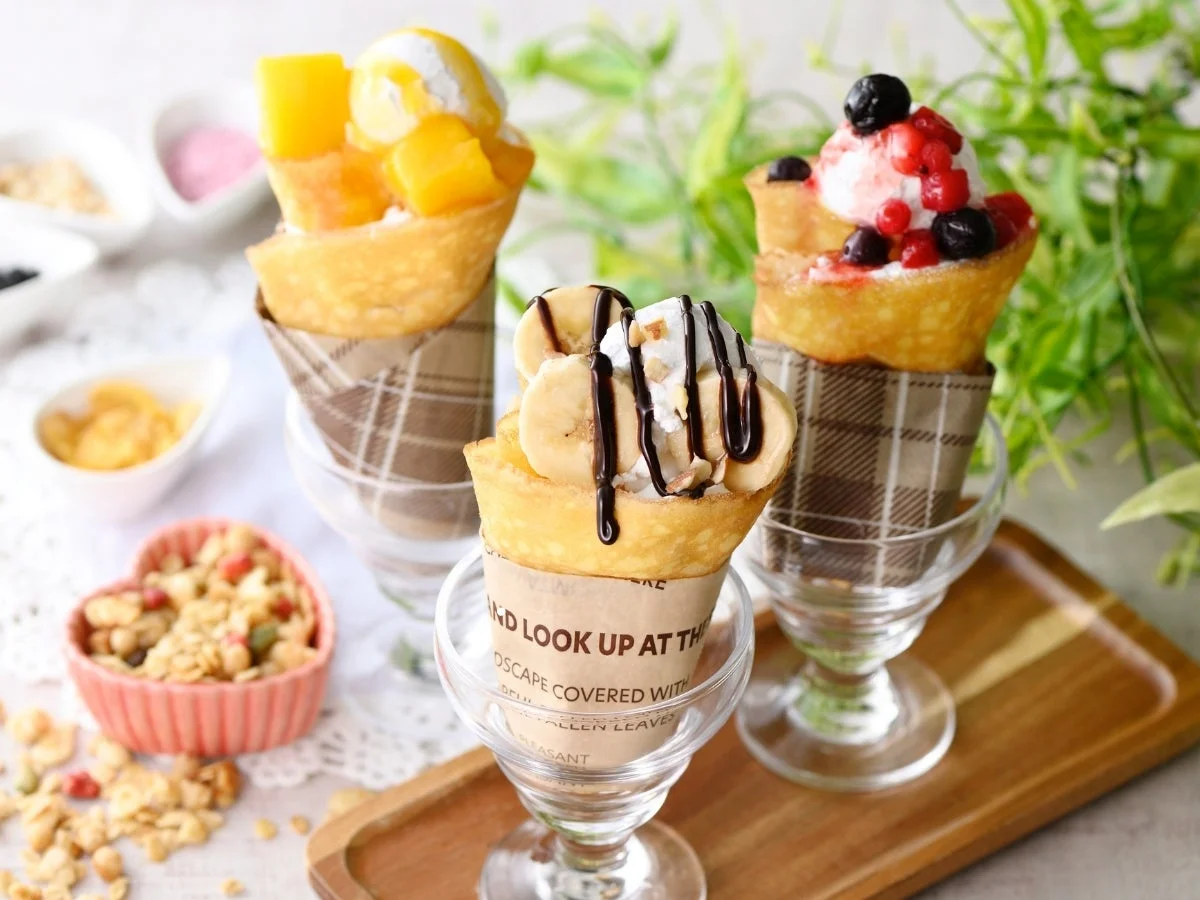 クレープの盛り合わせ