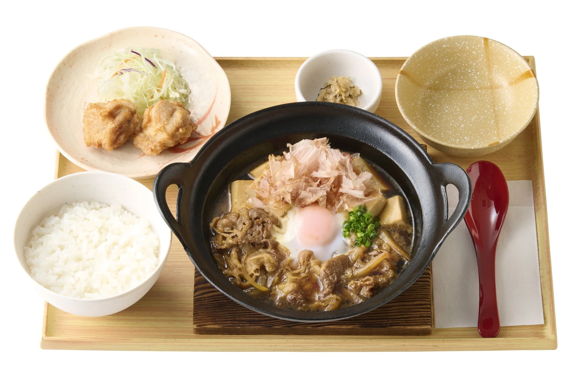 ~だし香る~【から揚げ小鉢付】牛肉豆腐定食