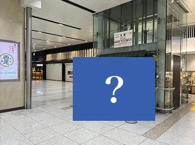 駅構内と思われる屋内の通路の様子