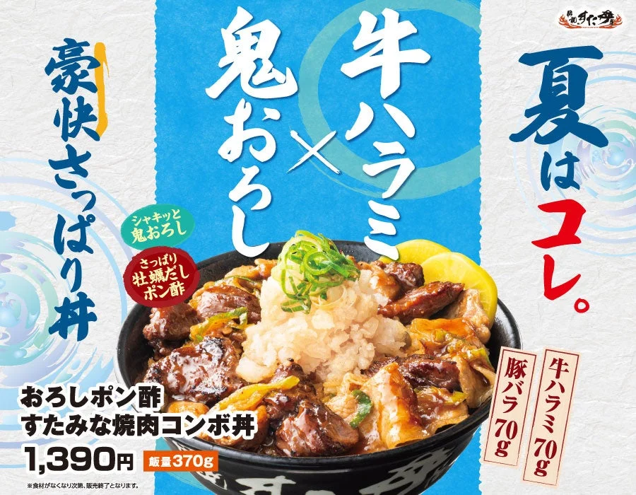 おろしポン酢すたみな焼肉コンボ丼