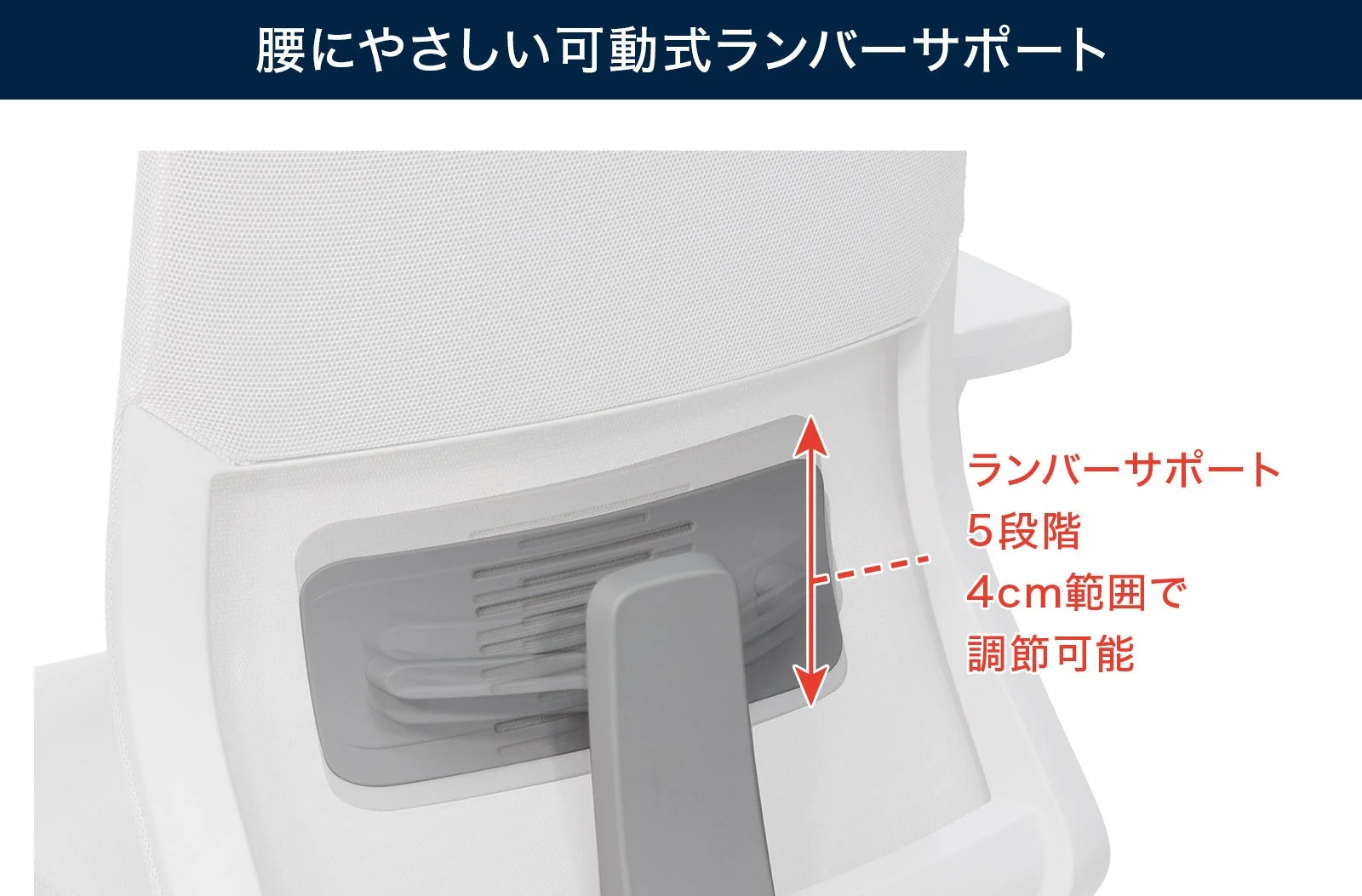 ランバーサポート調整機能