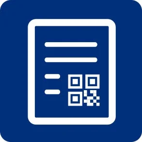 QRコード付きドキュメントアイコン