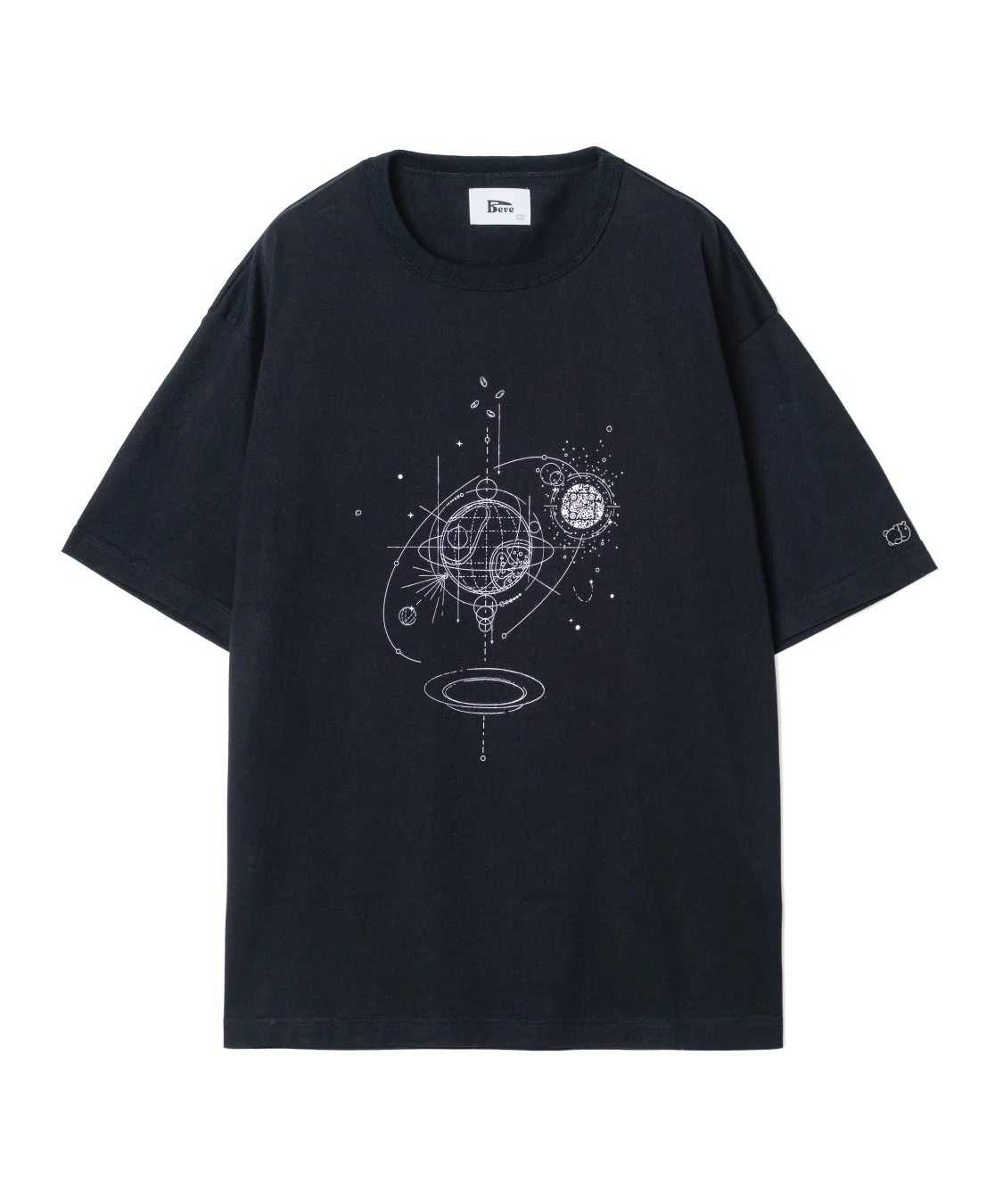 黒いオリジナルTシャツのデザイン