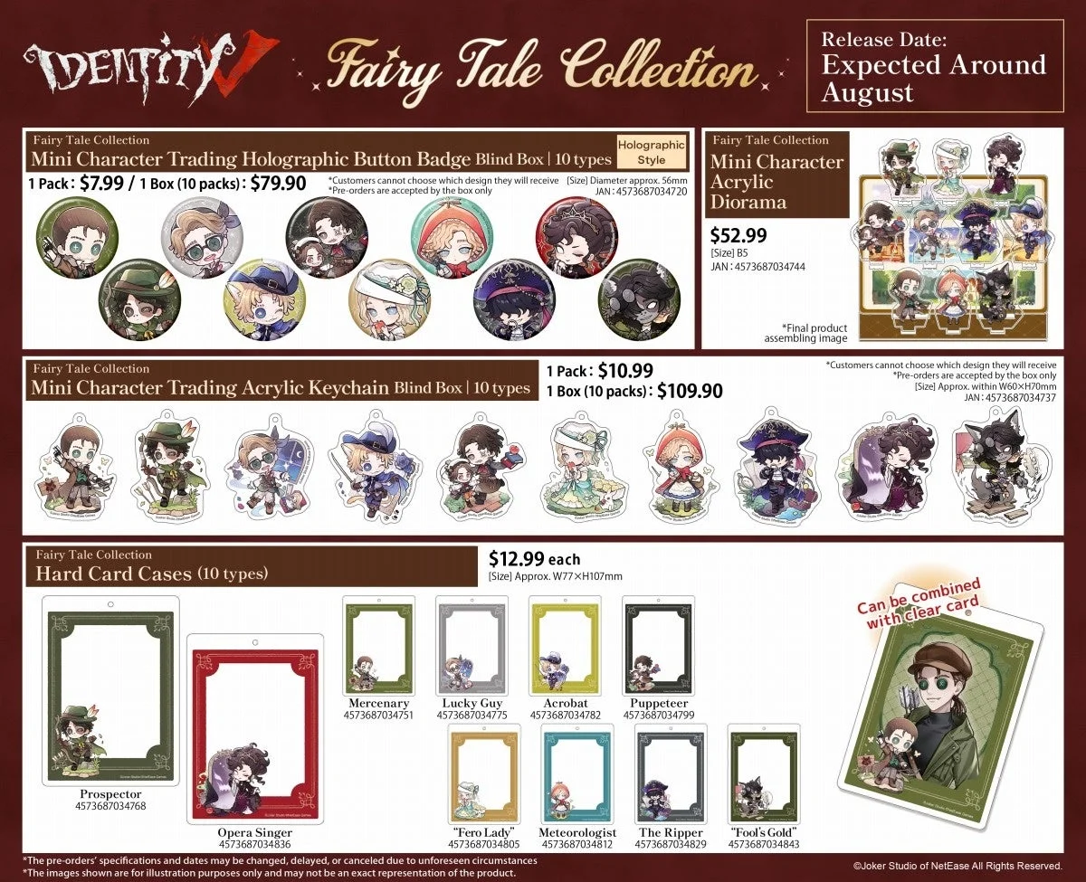 Identity V Fairy Tale Collection ミニキャラグッズ