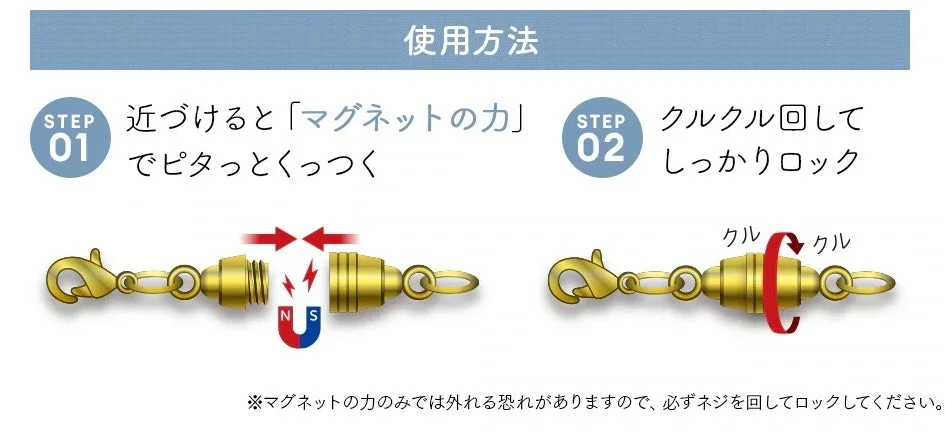 使用方法：マグネットとネジロック