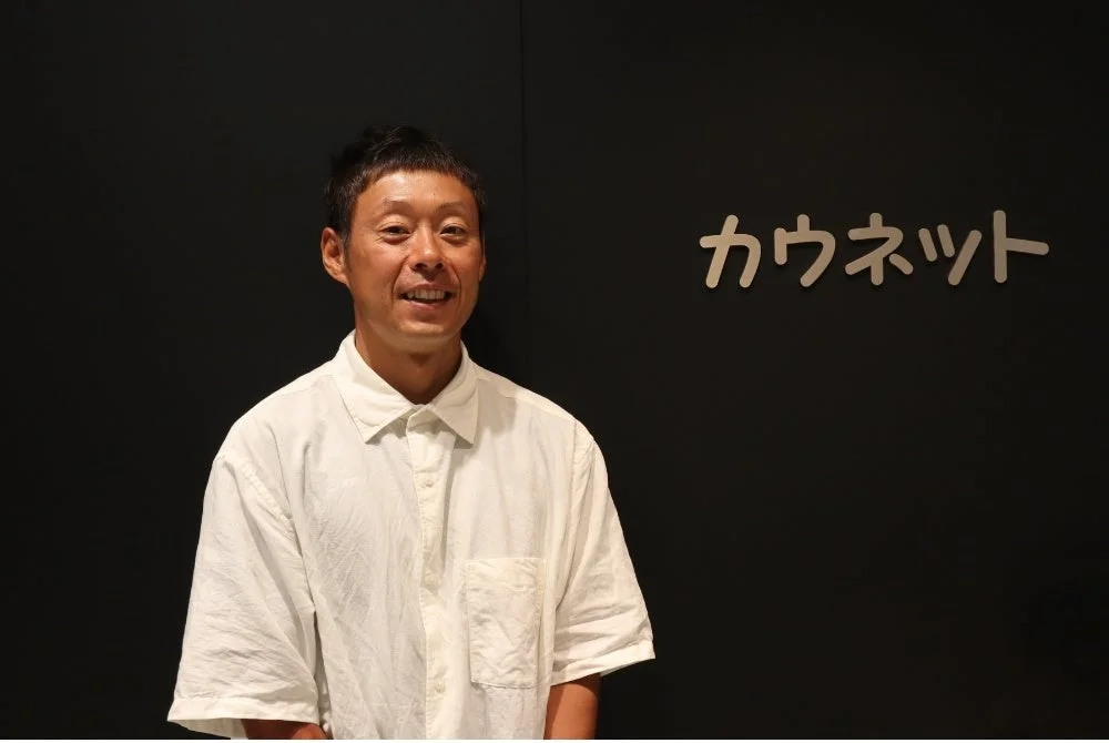 笑顔の永田務選手