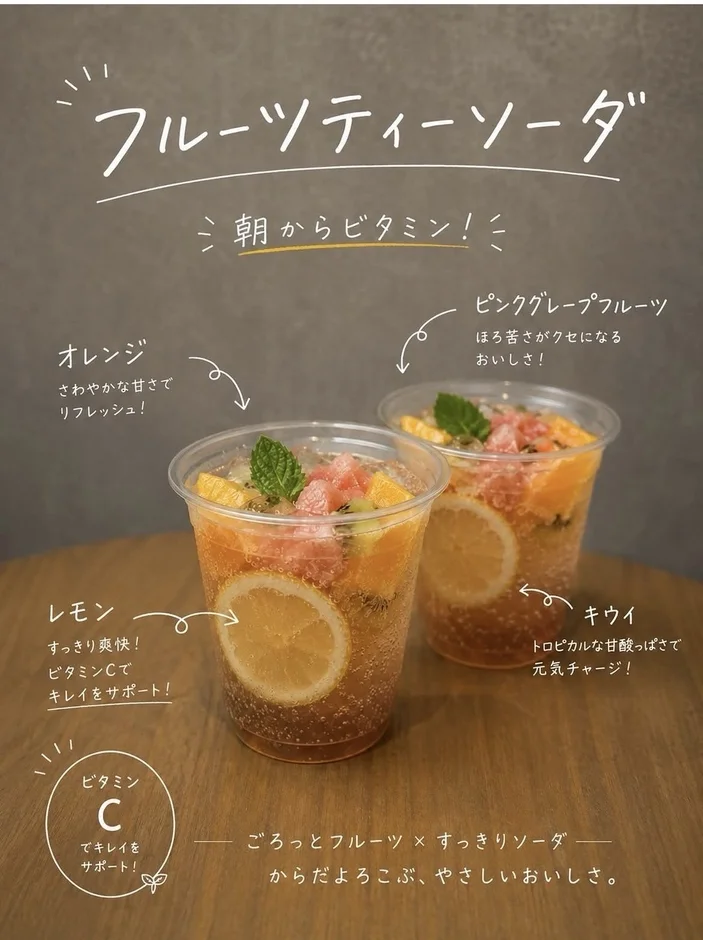 フルーツティーソーダの画像