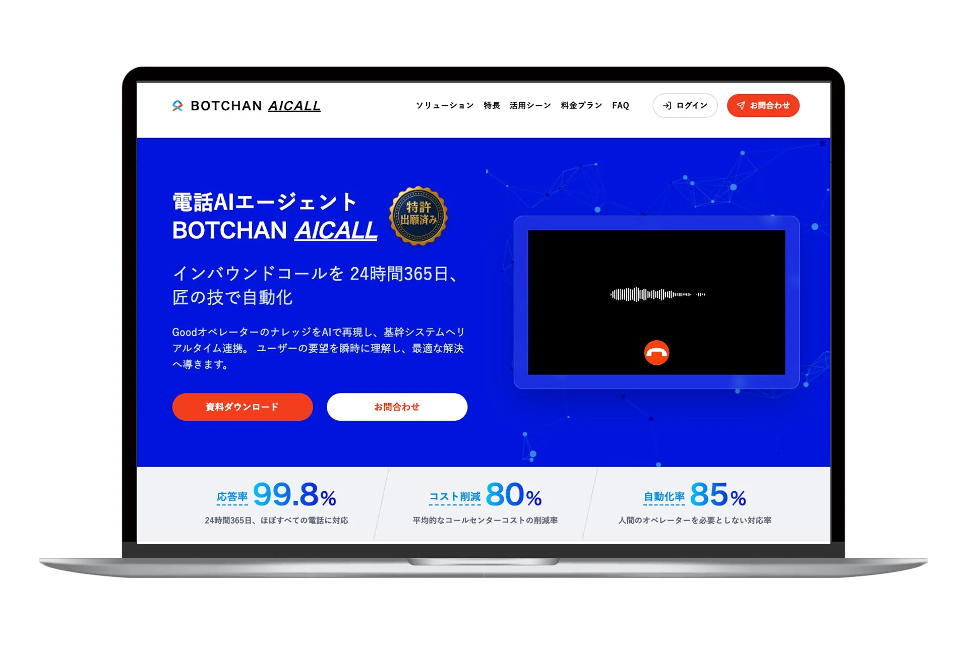 BOTCHAN AICALL サービス概要
