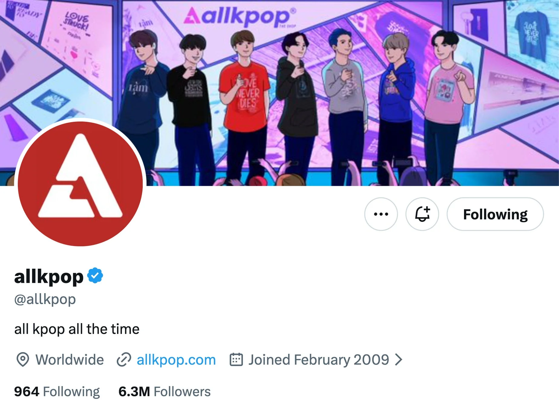 allkpopのTwitterアカウント