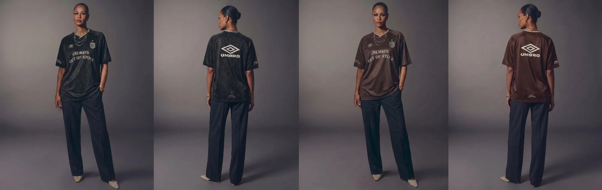 ALWAYS OUT OF STOCK X UMBRO GAME SHIRTS モデル着用