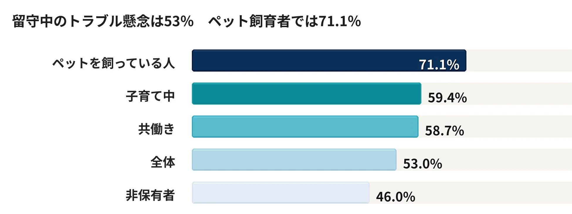 留守中のトラブル懸念に関する調査結果