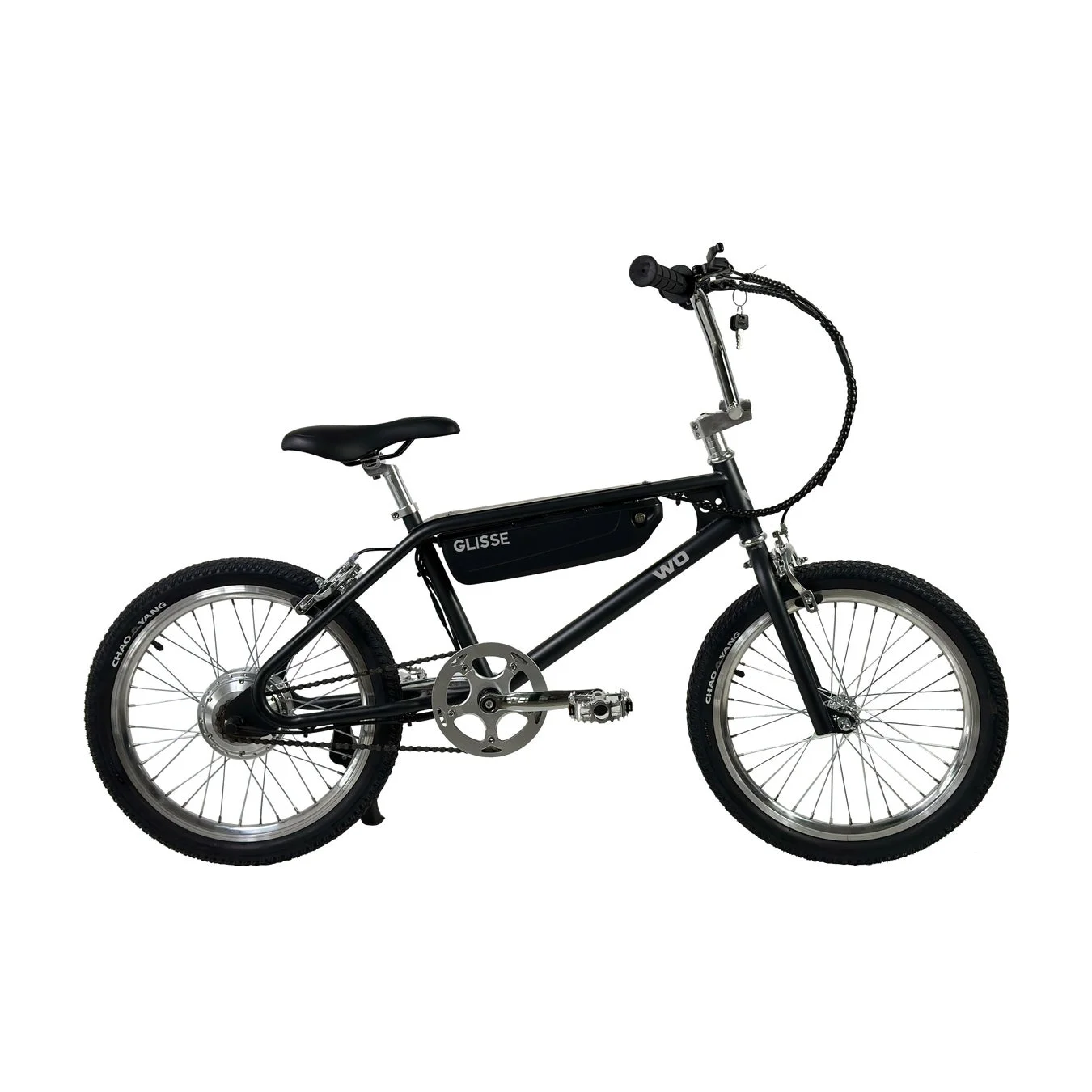 黒い電動自転車