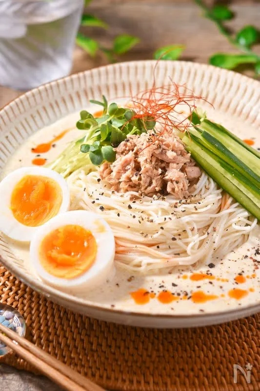 台湾風クリーミー豆乳そうめん