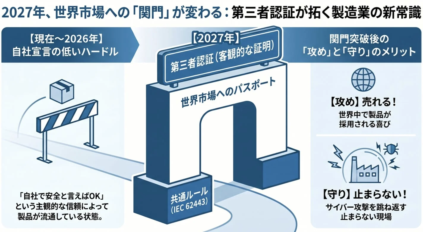 2027年、世界市場への「関門」が変わる