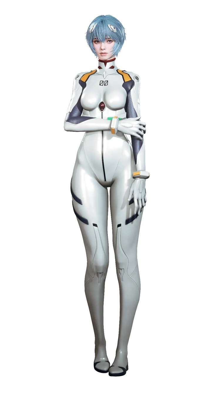 綾波レイのプラグスーツ全身像