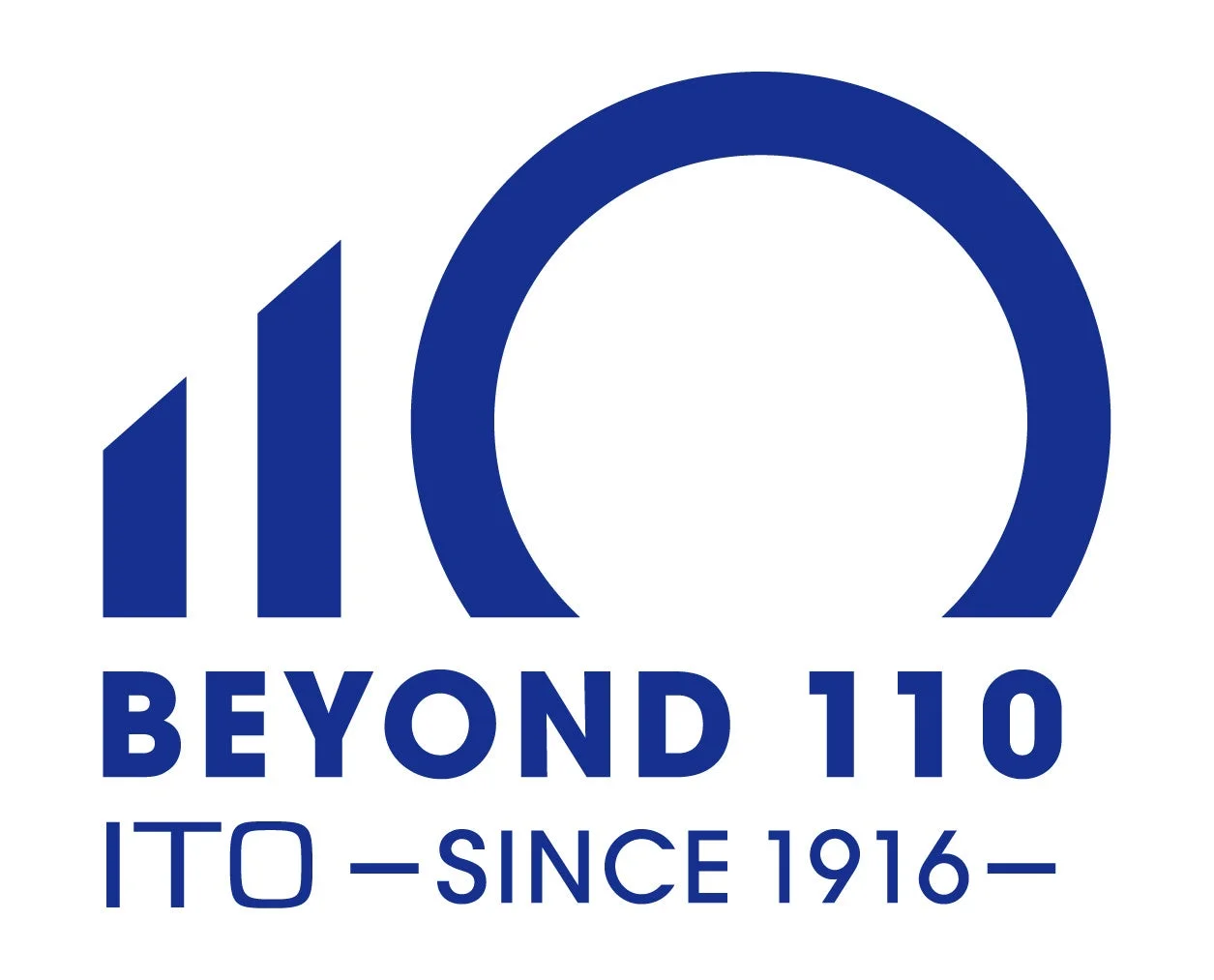 伊藤超短波の110周年ロゴ