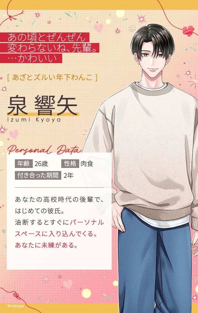 泉響矢のキャラクターイラストとプロフィール