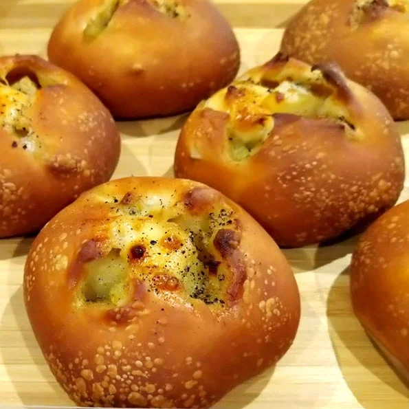 茄子とトマトのピザぱん
