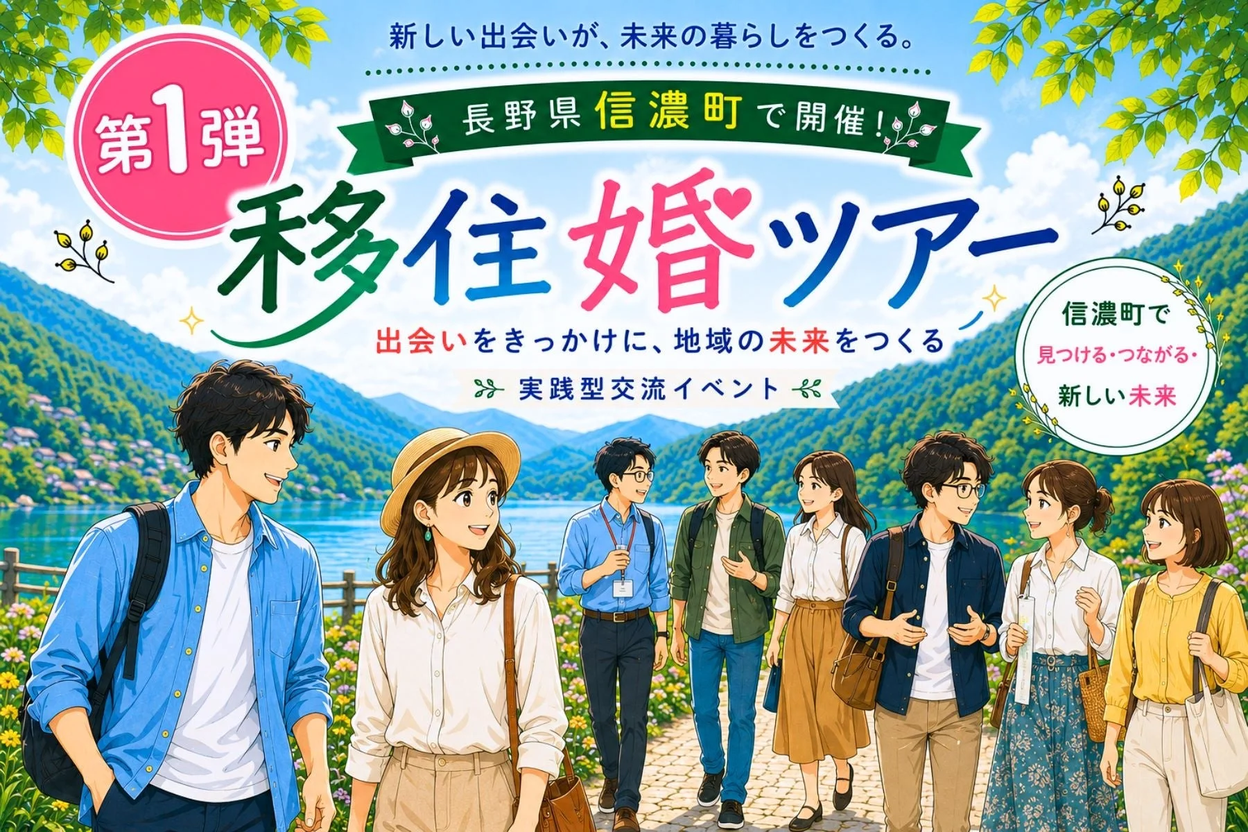 信濃町で開催される移住婚ツアーのポスター
