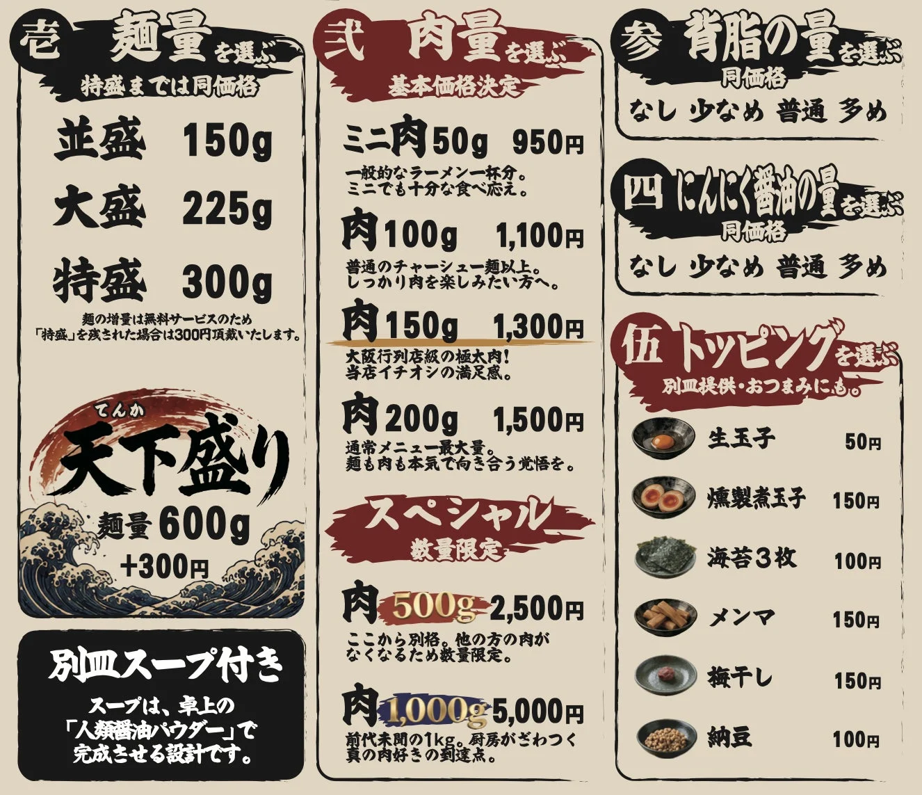 メニュー