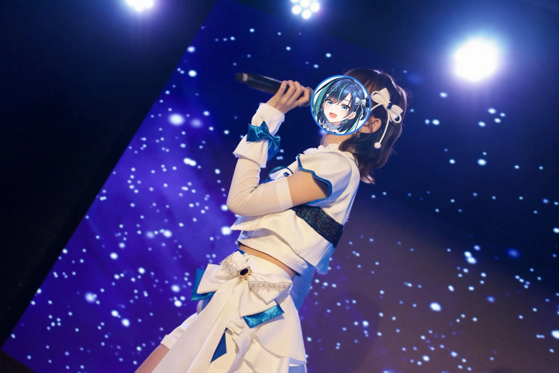 ライブステージのVTuber