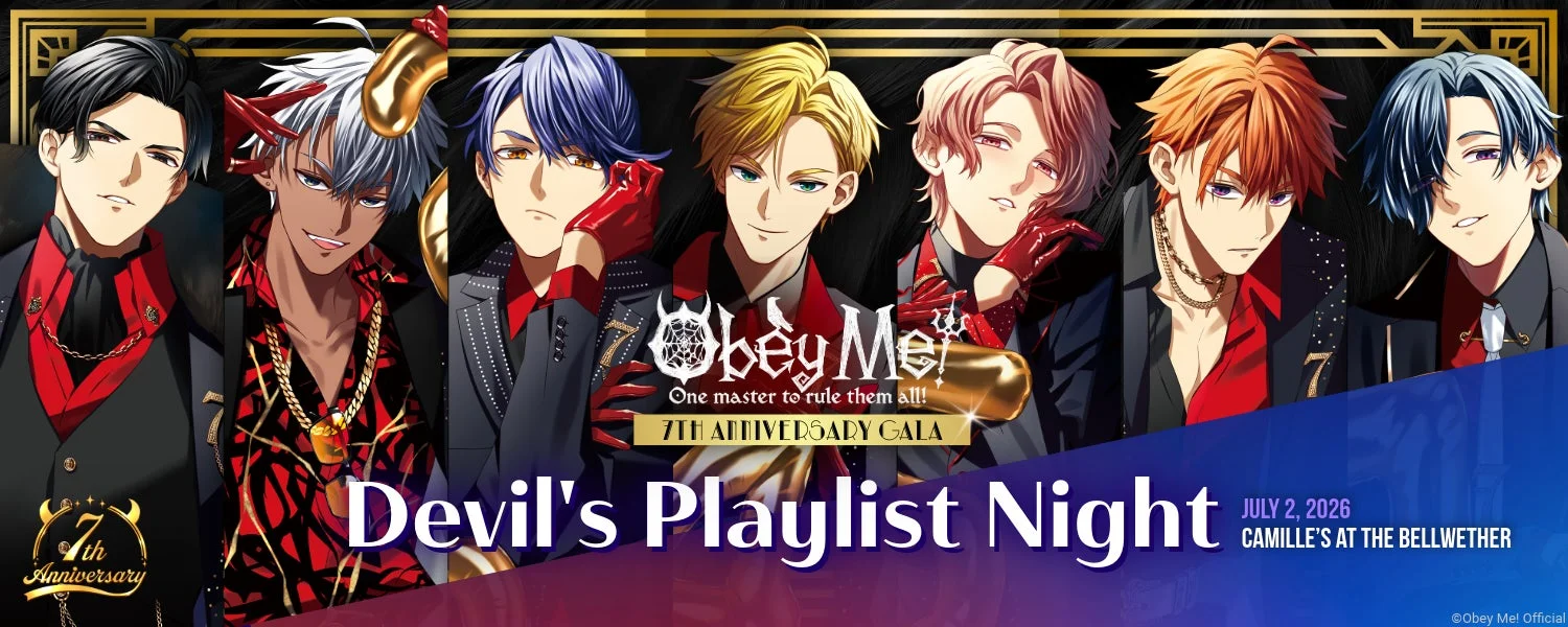 Obey Me! 7th Anniversary Gala Devil's Playlist Night メインビジュアル