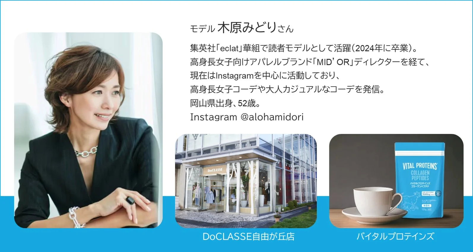 モデル 木原みどりさん