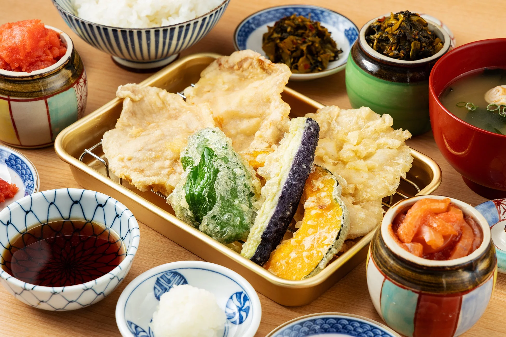 豚ロース天定食