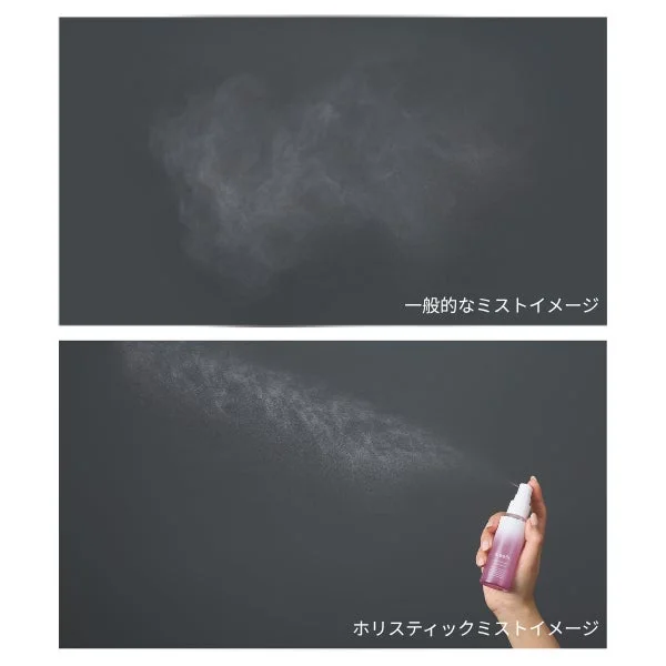 一般的なミストとホリスティックミストの噴霧状態の比較