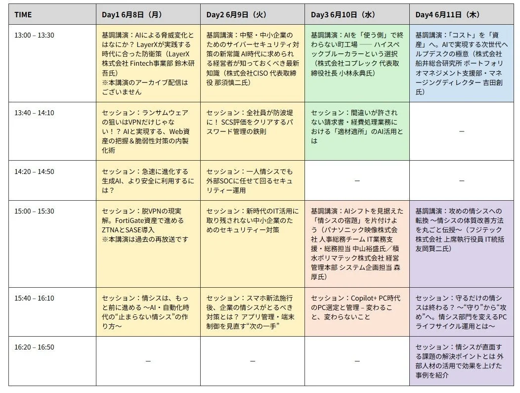 タイムテーブル