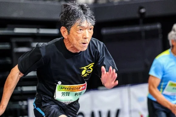 高齢男性のランニング