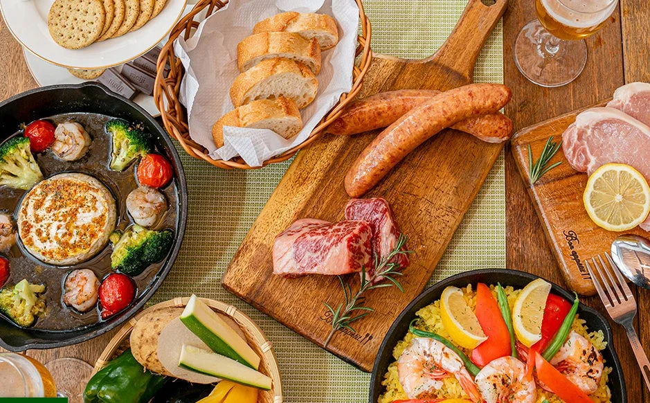 豪華なBBQ料理の数々
