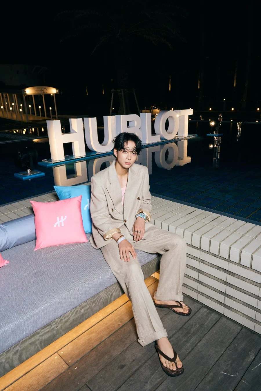 HUBLOT SUMMER NIGHTに来場した鈴木仁