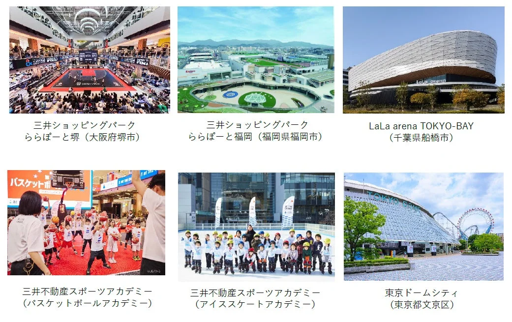 三井不動産が手掛けるスポーツ関連施設