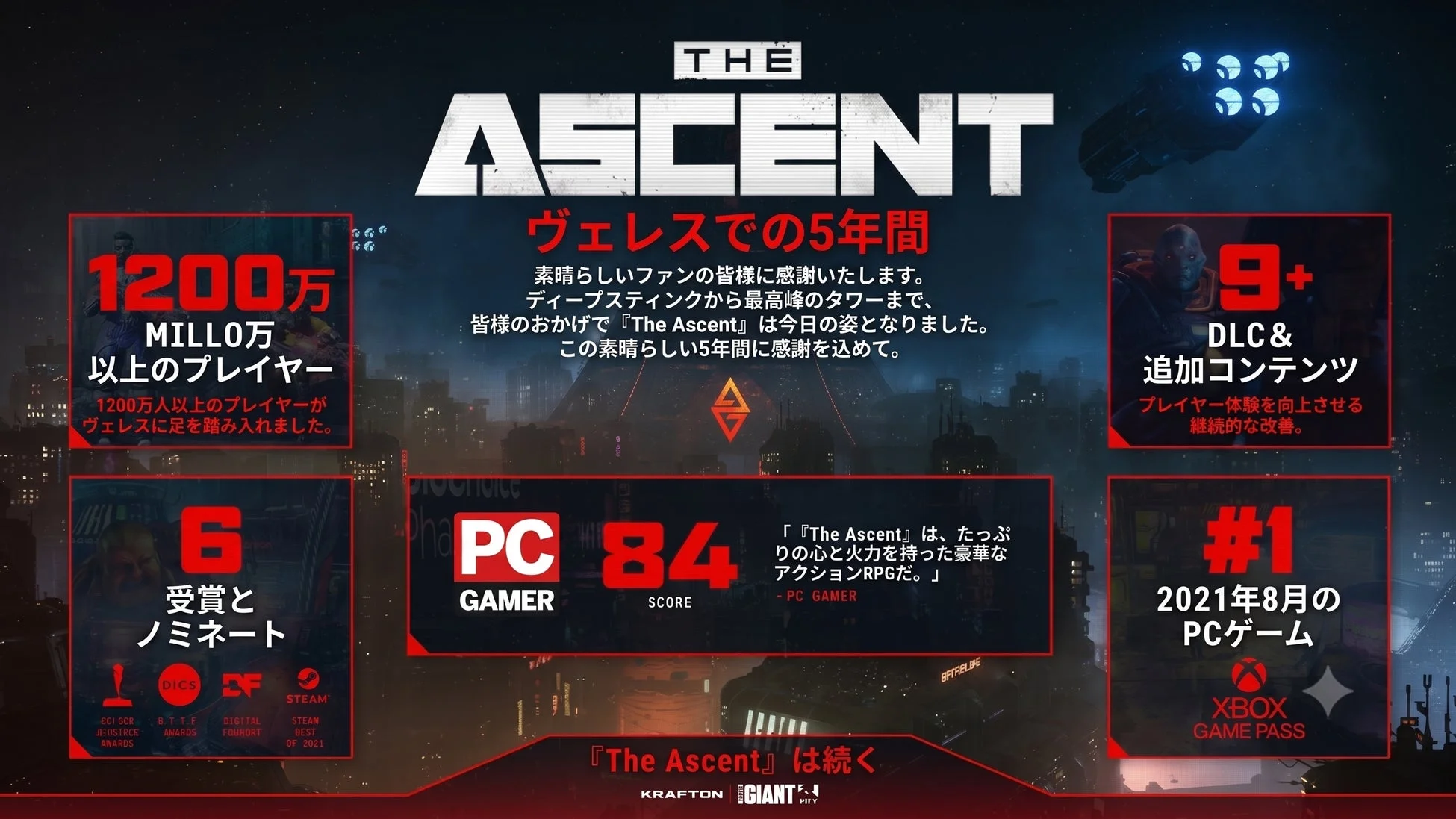 The Ascent 5周年実績インフォグラフィック